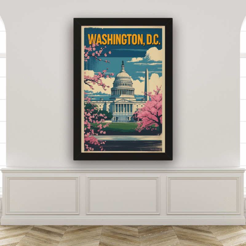 Capital Bloom - Washington DC Cherry Blossom Art Print - Image 7