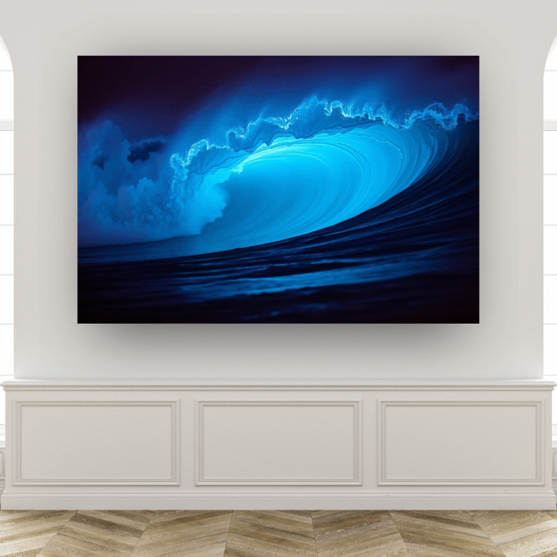 Midnight Wave Barrel | Ocean Power Acrylic Wall Art - Image 7
