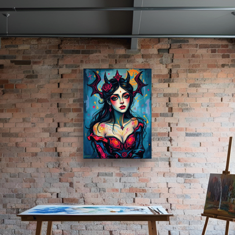 Crown of Silence - Neo Symbolist Canvas Wall Art - Image 7