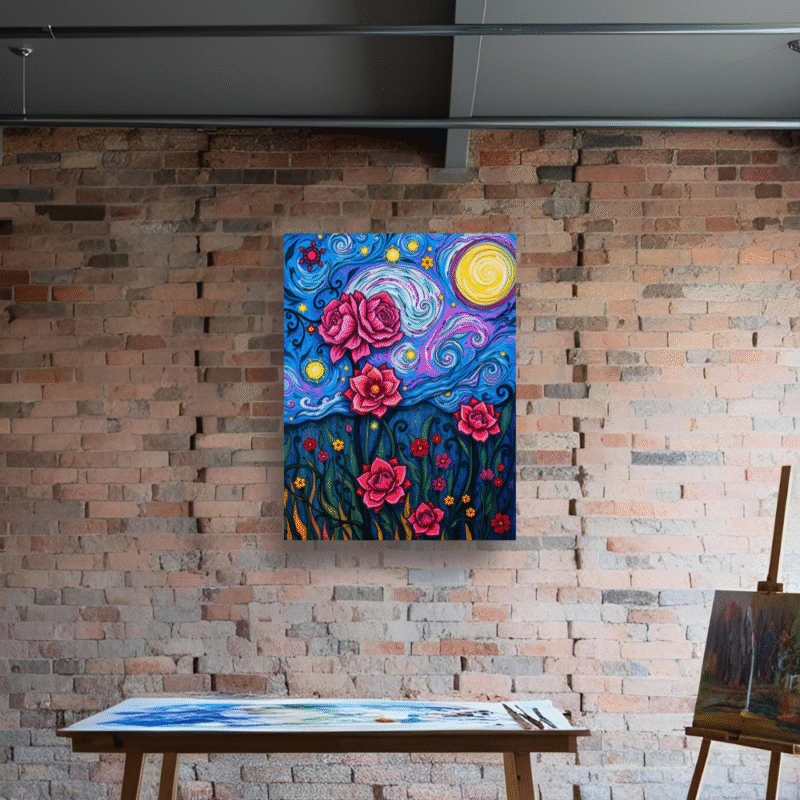Starborn Garden - Modern Canvas Wall Art - Image 7
