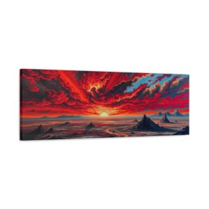 Scorched Horizon - Landscape Canvas Wall Art