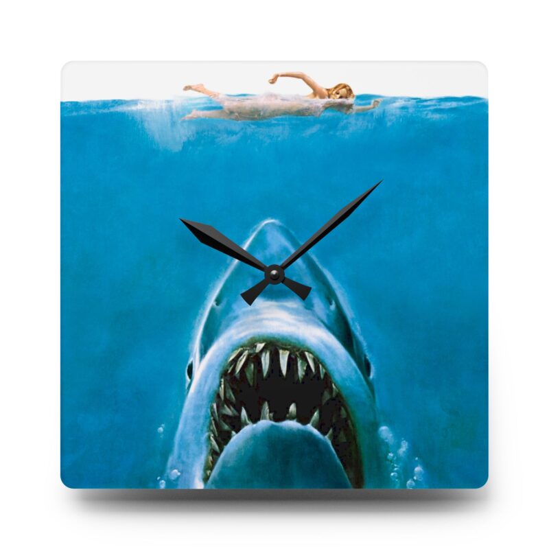 Great White Ascent Acrylic Wall Clock - Image 3