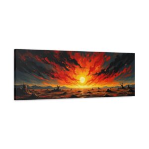 An Eerie Kind of Calm - Panoramic Canvas Wall Art