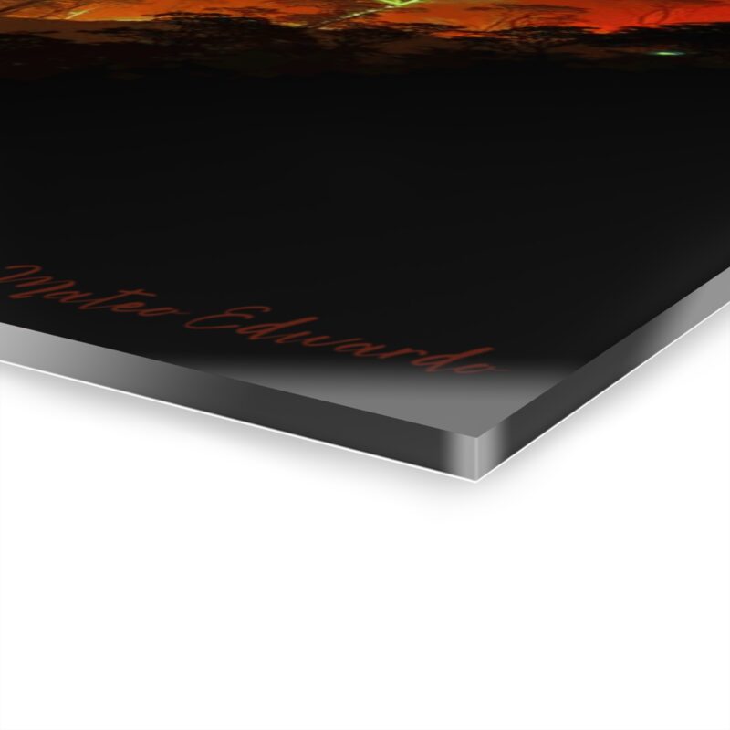 Mystic Falls Glow | Illuminated Waterfall Acrylic Art - Image 8