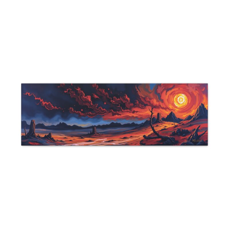 Ashwake Desert Inferno - Landscape Canvas Art - Image 8