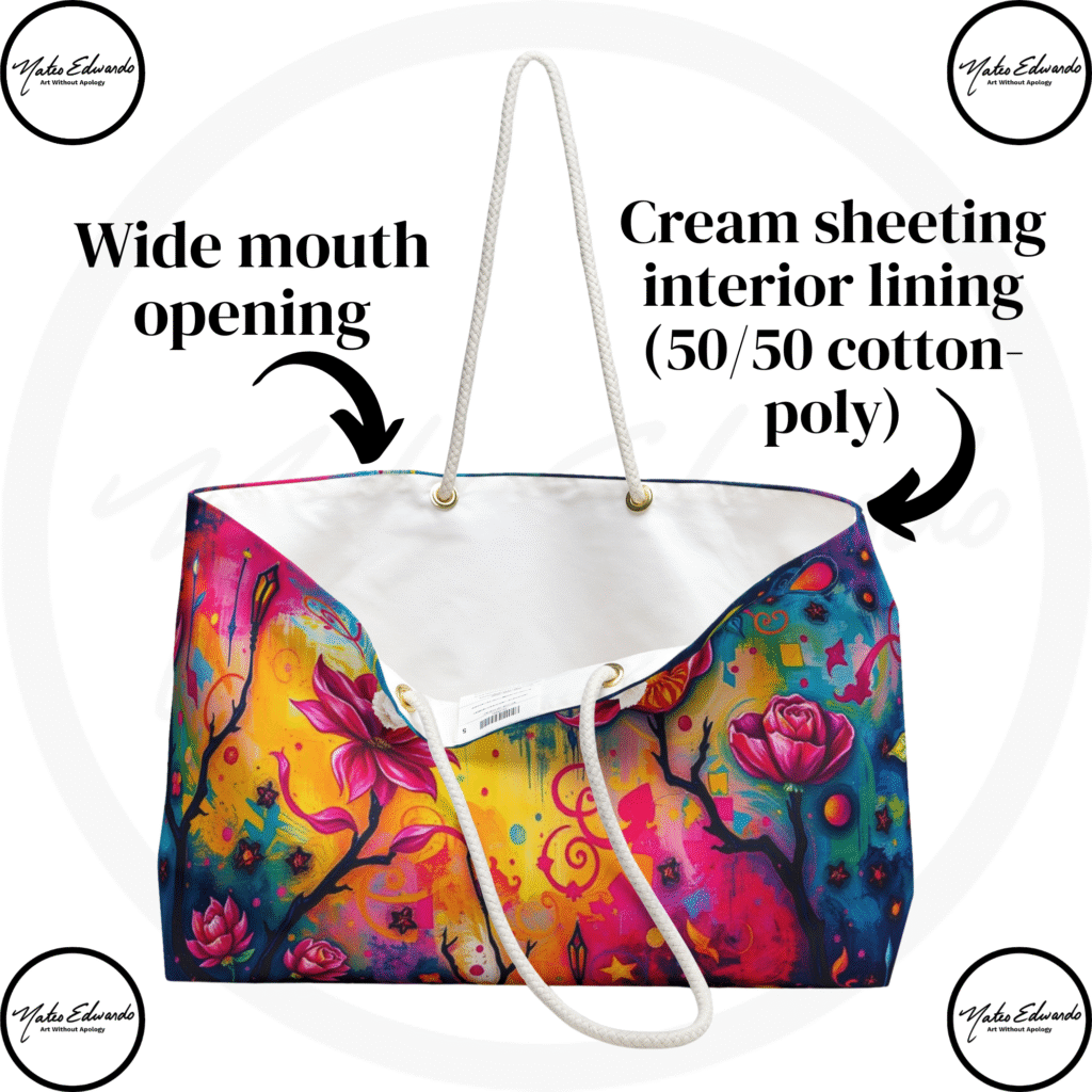 mateoedwardo.com infograph about weekender tote bags
