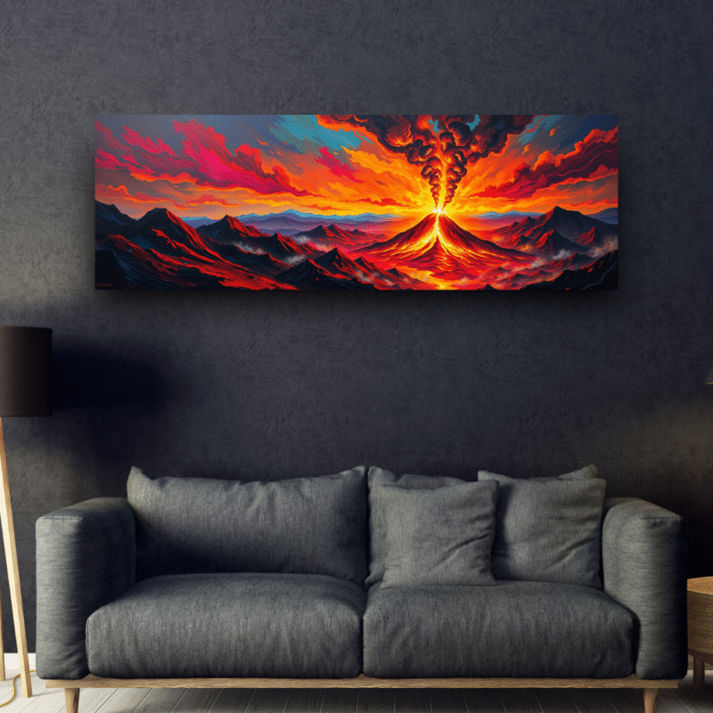 Volcanic Rebirth Eruption - Canvas Wall Art - Image 2