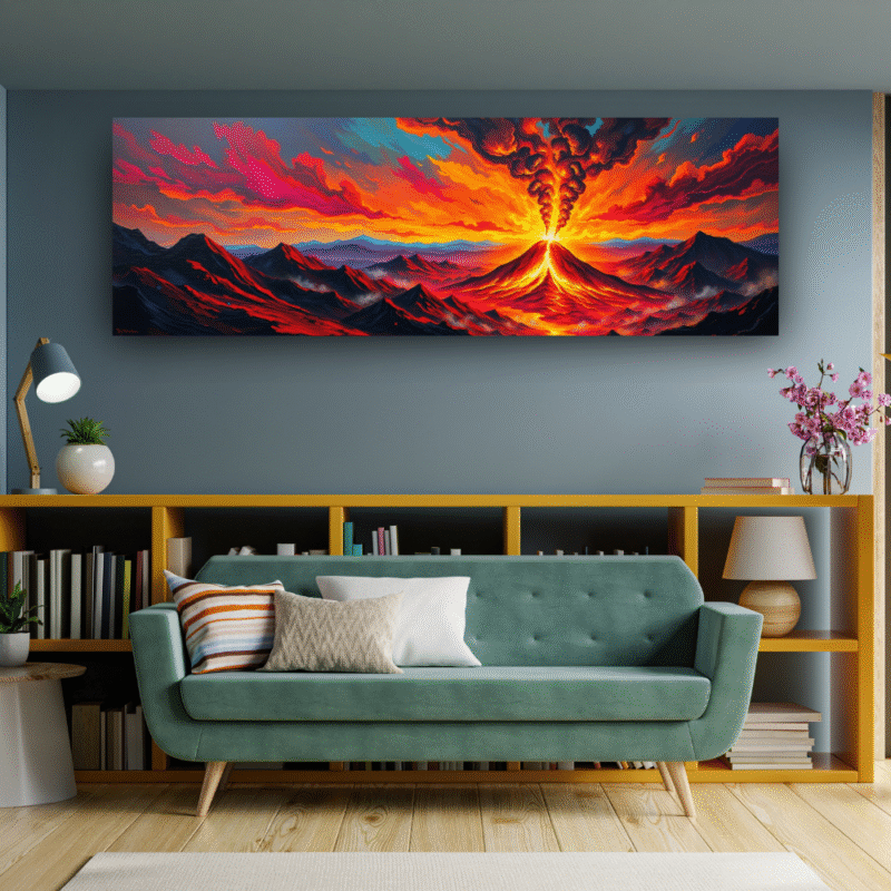 Volcanic Rebirth Eruption - Canvas Wall Art - Image 5