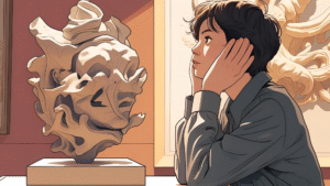 a boy looking at art mateoedwardo.com