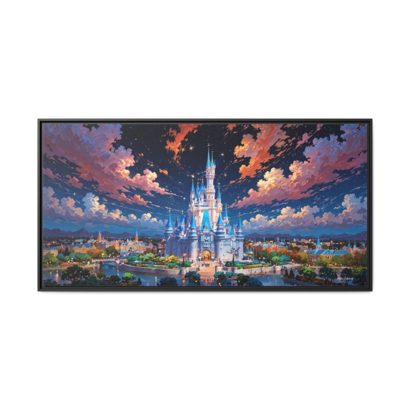 The Fantasy Princess Magic Castle - Limited Edition Framed Canvas